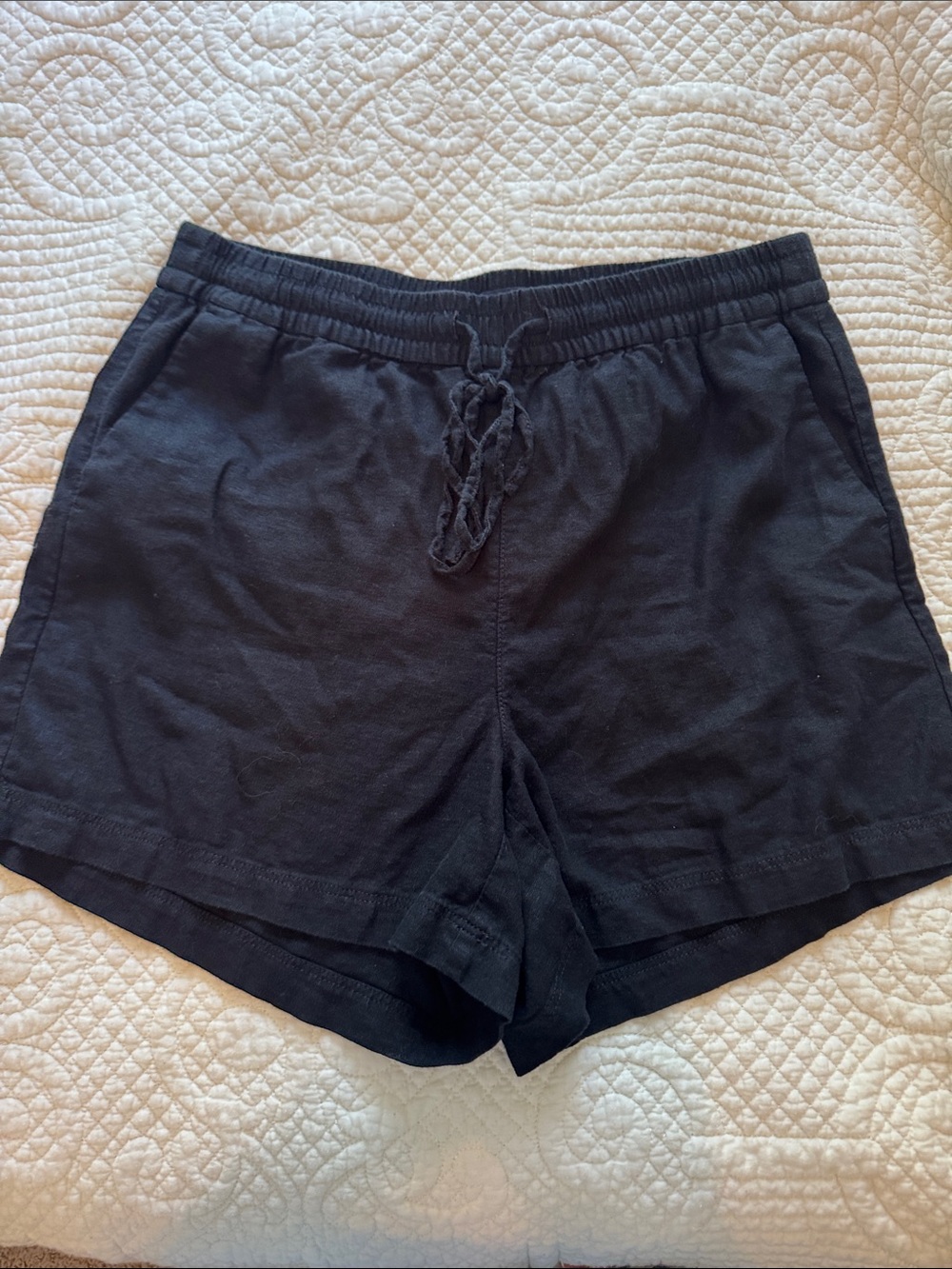 J. Crew Black Athletic Drawstring Shorts